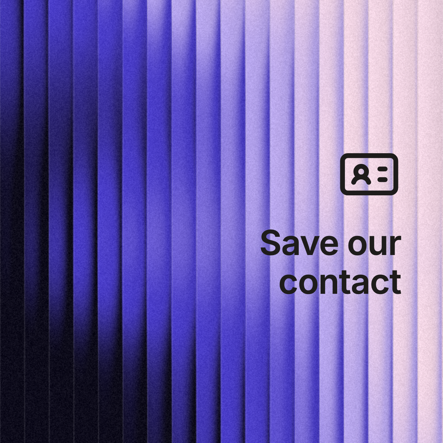Contact - Periwinkle NFC and QR Marker