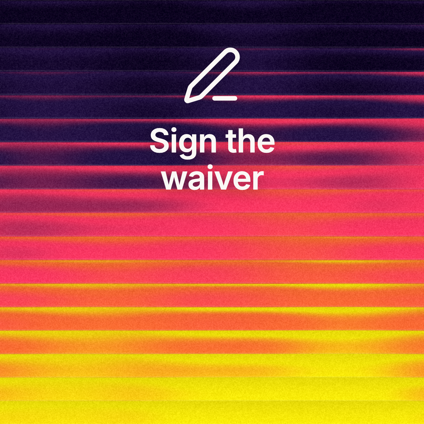 Waiver - Sunset NFC and QR Marker